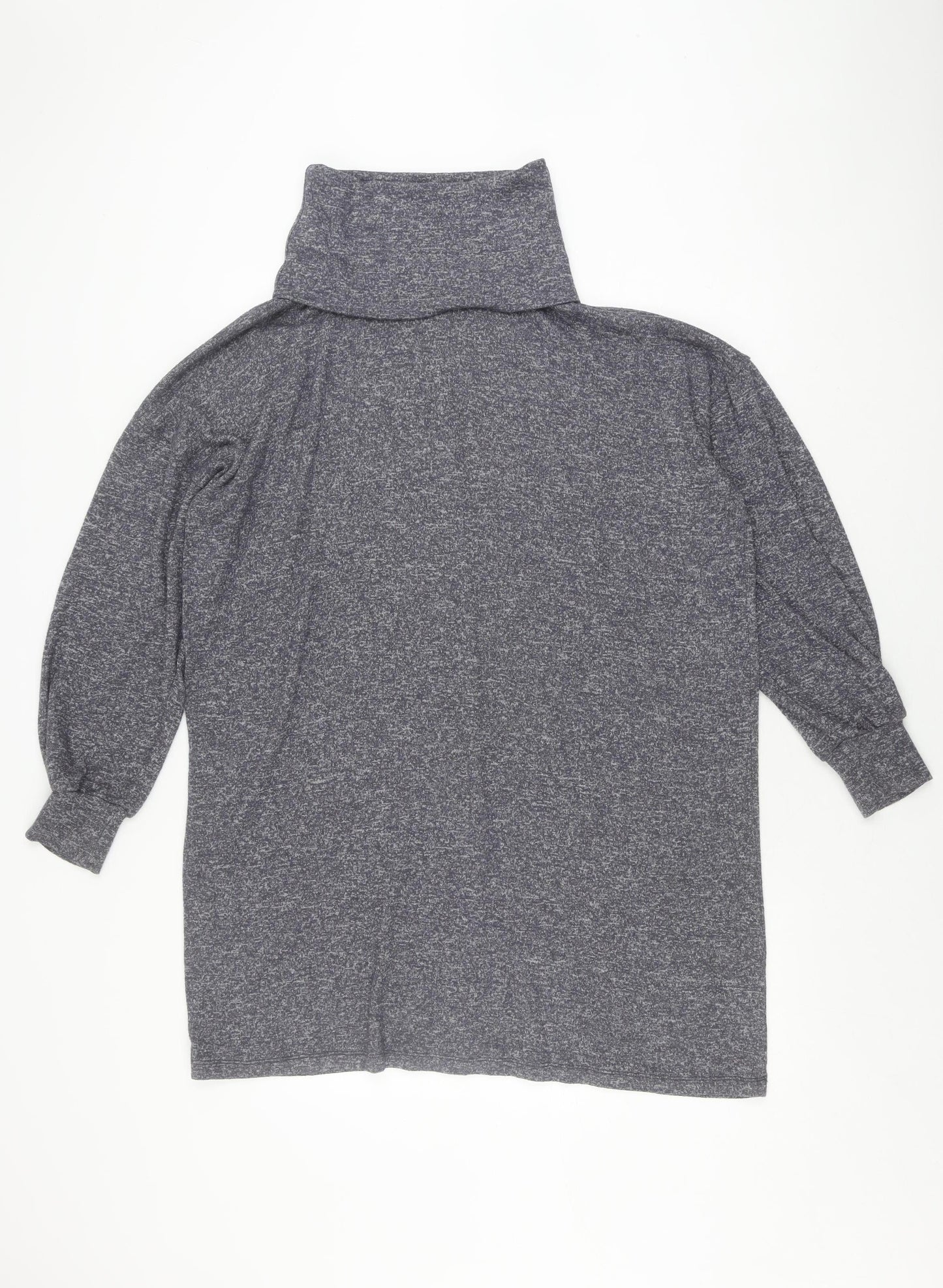 ASOS DESIGN Women’s Grey High Neck Jumper Dress, Size 10