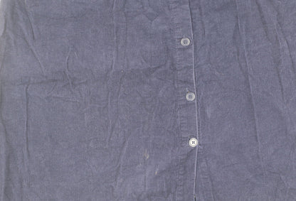Damart Women's Blue Corduroy Skirt Size 16 Casual Wear