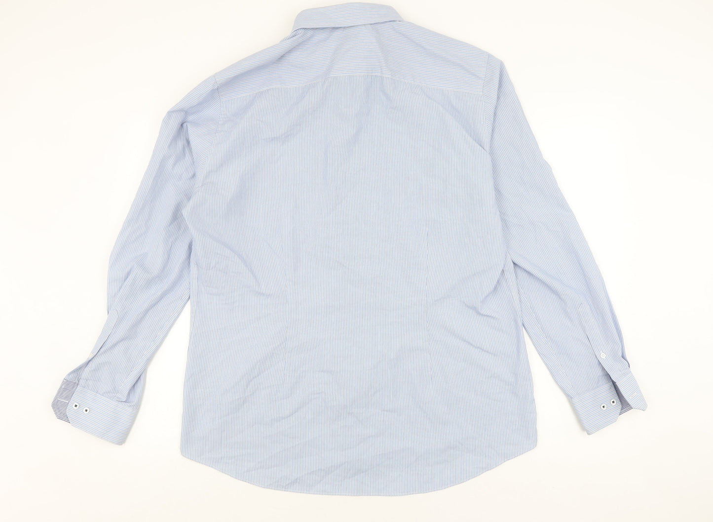 Next Men's Blue Slim Fit Button-Up Shirt 17