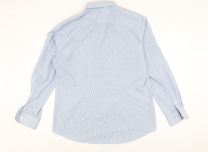 Next Men's Blue Slim Fit Button-Up Shirt 17