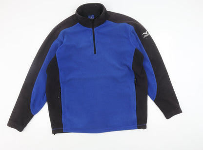 Mens UK Size XL Mizuno Blue Henley Sweatshirt