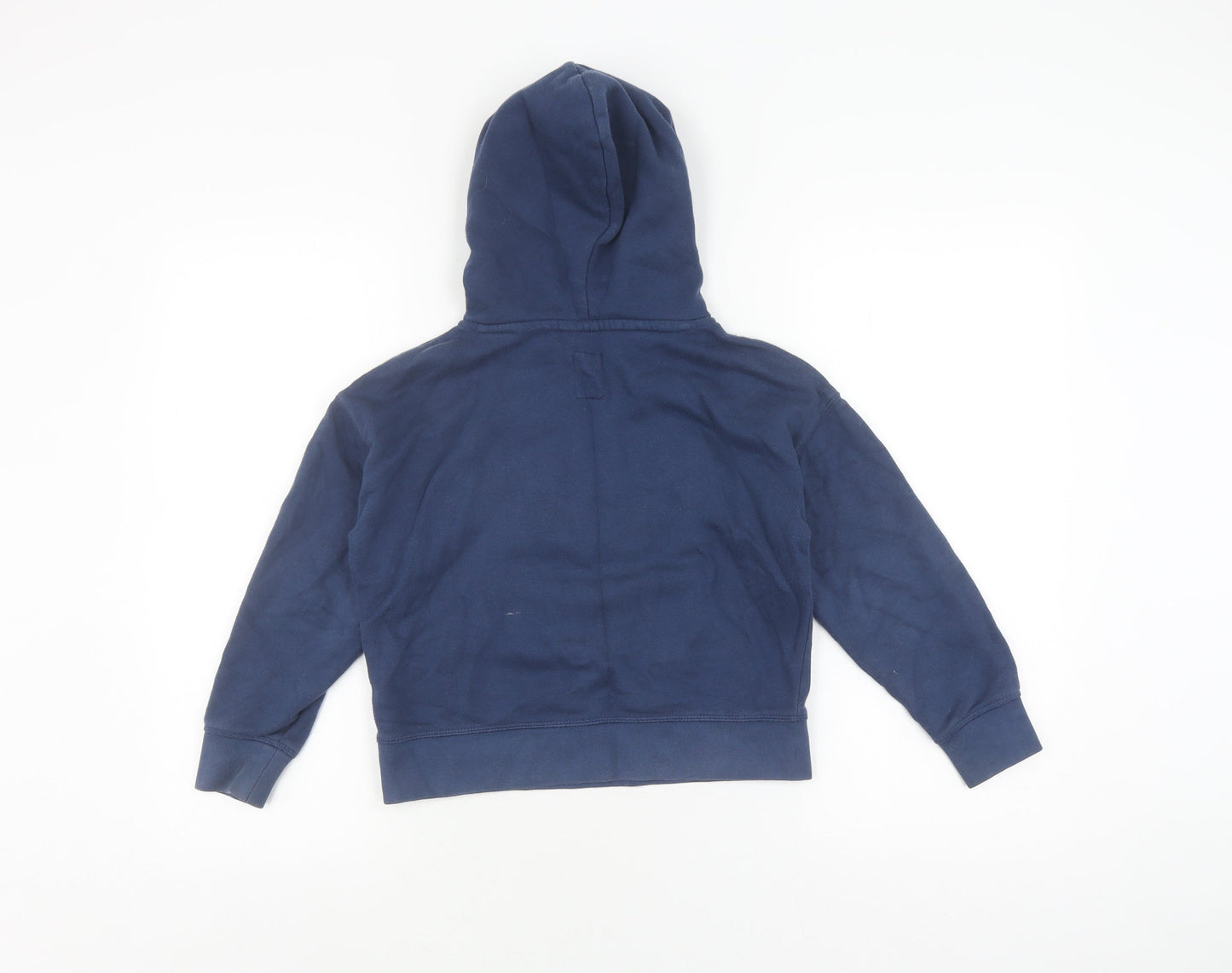 GAP Girls Blue Pullover Hoodie, Logo, Size S, Fleece