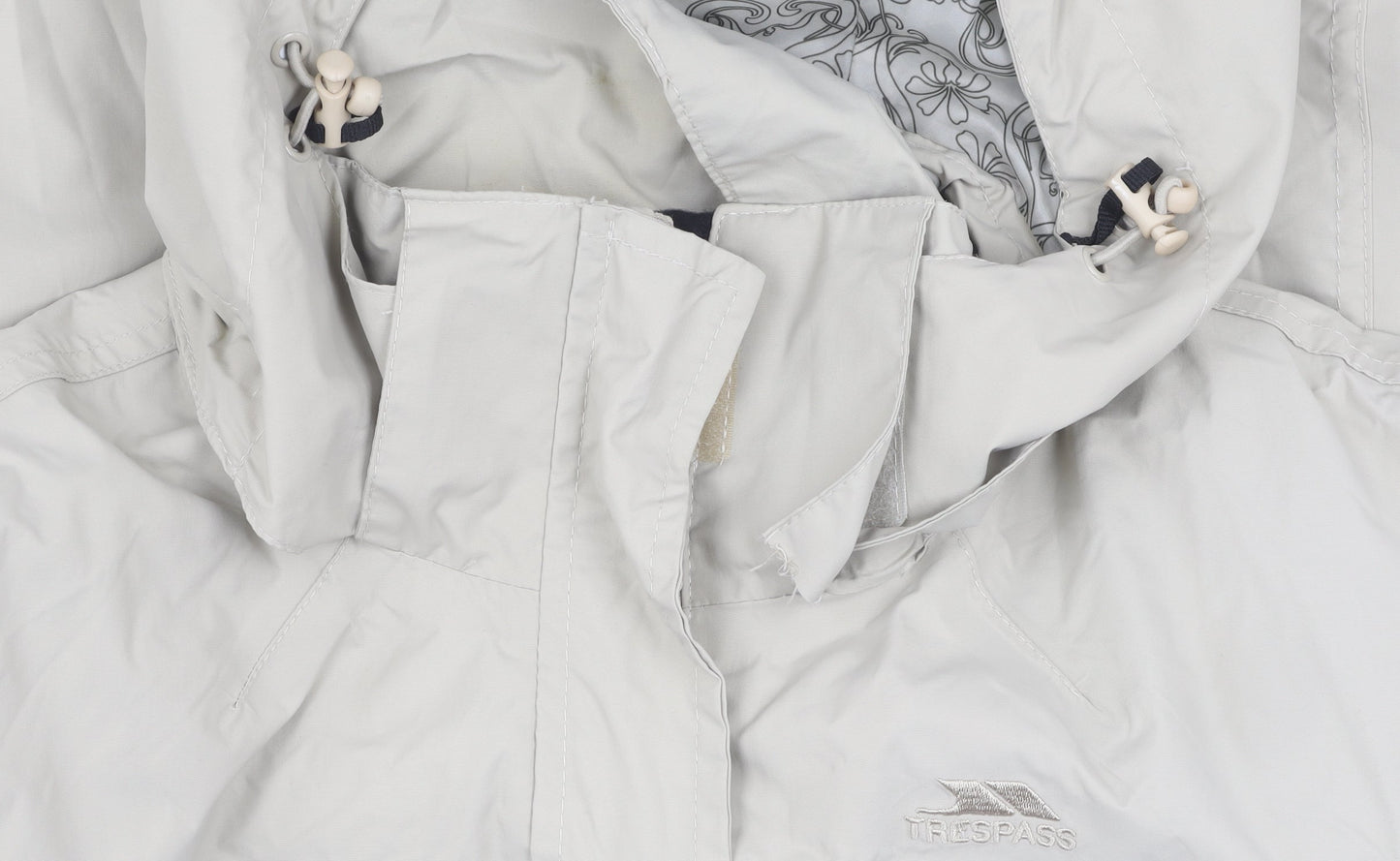 Unisex Adults UK Size L Trespass Beige Windbreaker Coat