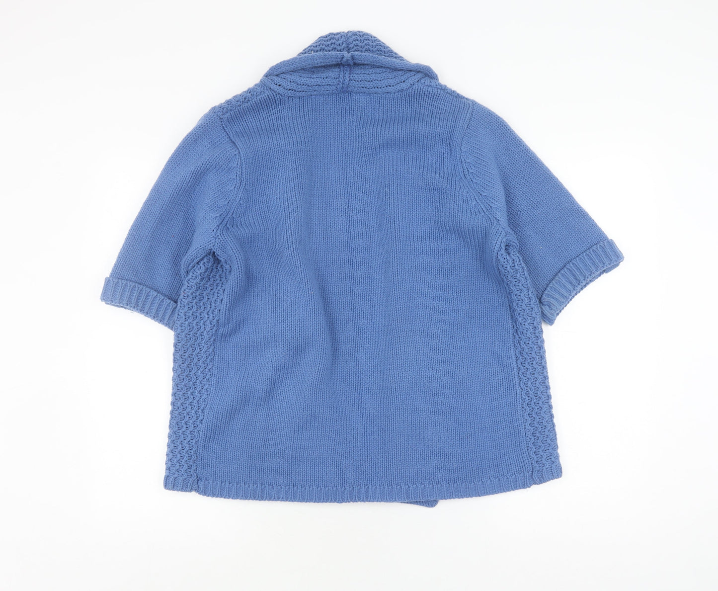 Womens UK Size M Style by EWM Blue Cardigan Jumper