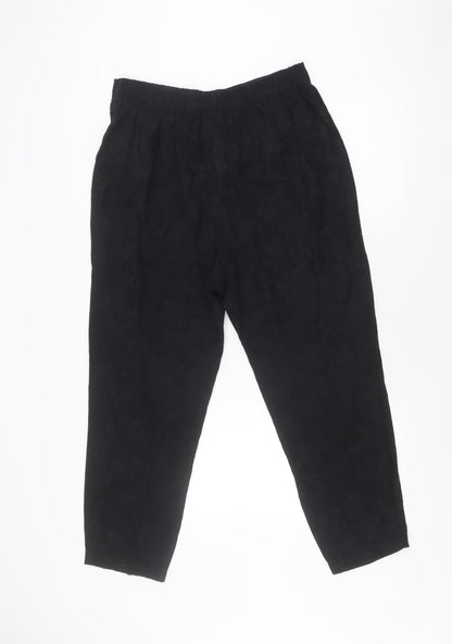 Opus Women's Black Relaxed Trousers - Size 16