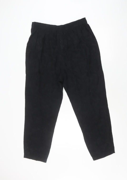 Opus Women's Black Relaxed Trousers - Size 16