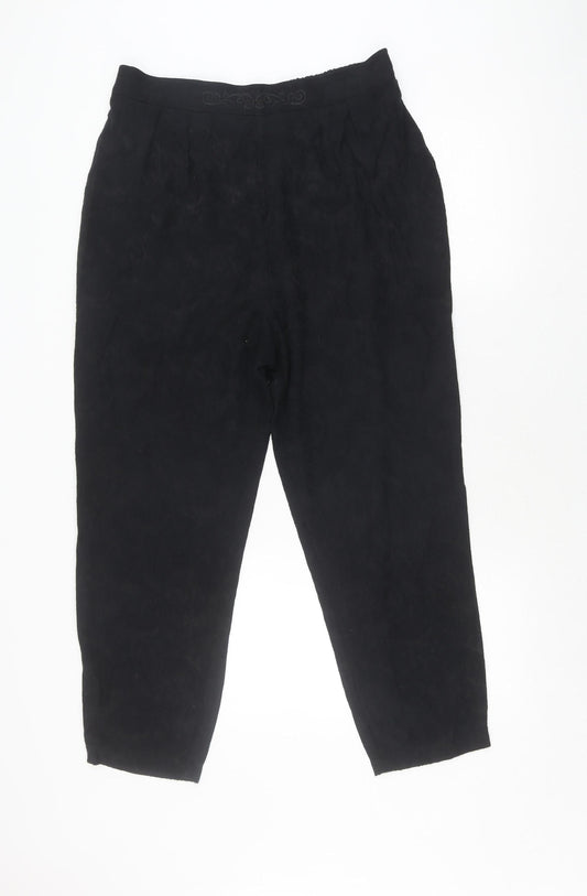 Opus Women's Black Relaxed Trousers - Size 16