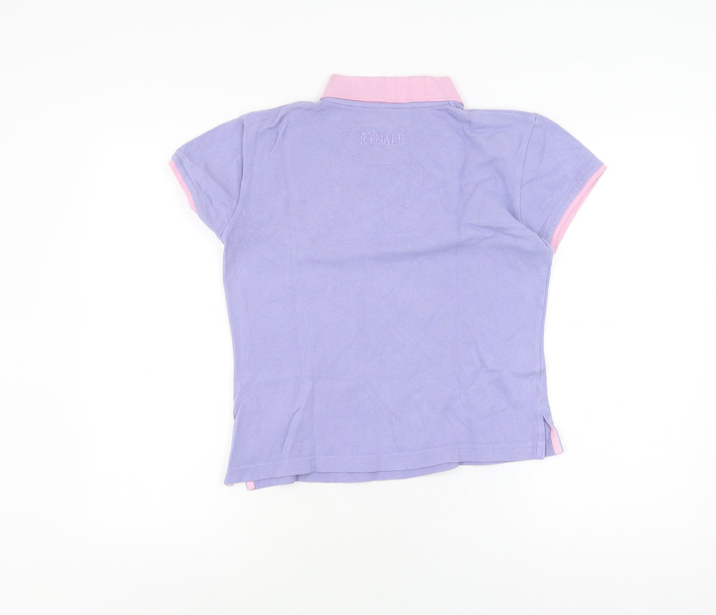 Womens UK Size S Rydale Purple Basic Polo