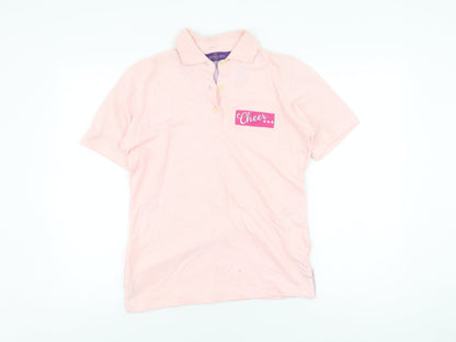 Henbury Women's Pink Polo Shirt, Size 10, Casual Style