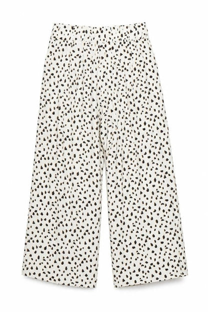 Womens UK Size 10 Marks and Spencer Relaxed Fit Casual Ivory Trousers