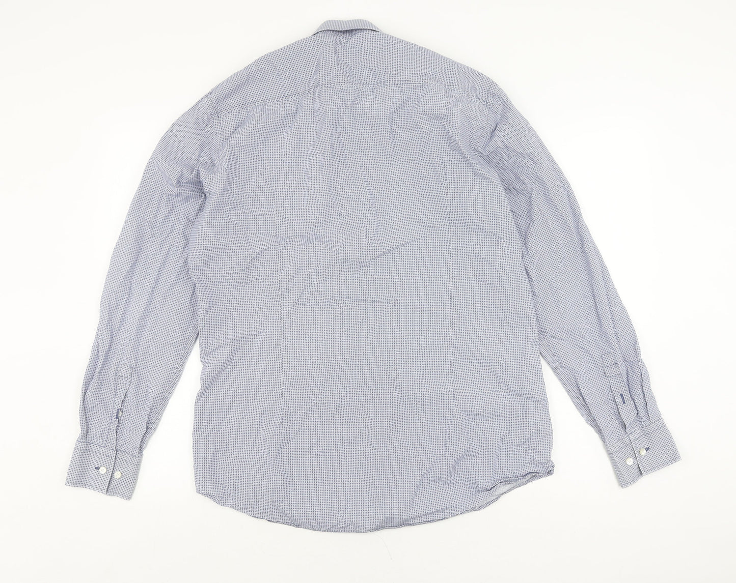 Hugo Boss Men’s Blue Slim Fit Long Sleeve Shirt