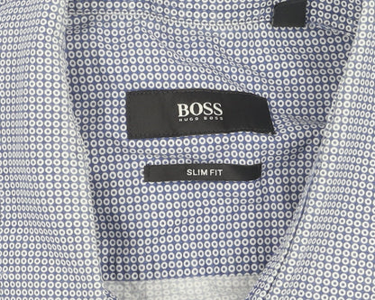 Hugo Boss Men’s Blue Slim Fit Long Sleeve Shirt