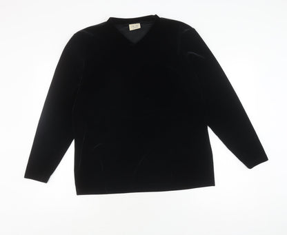 Choise by Danwear Women's Black Velvet Pullover XL