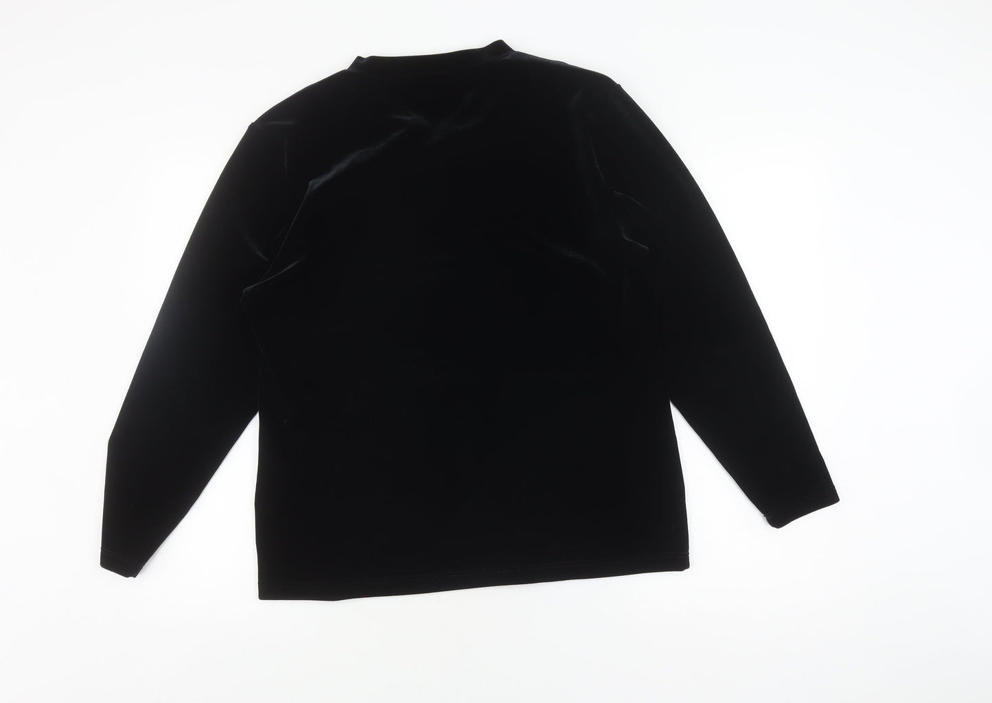 Choise by Danwear Women's Black Velvet Pullover XL