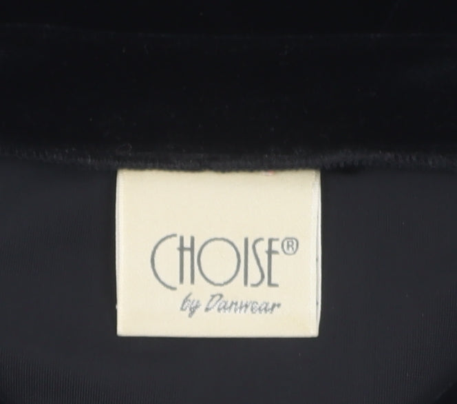 Choise by Danwear Women's Black Velvet Pullover XL