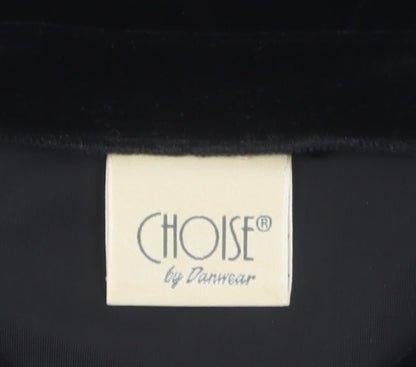 Choise by Danwear Women's Black Velvet Pullover XL