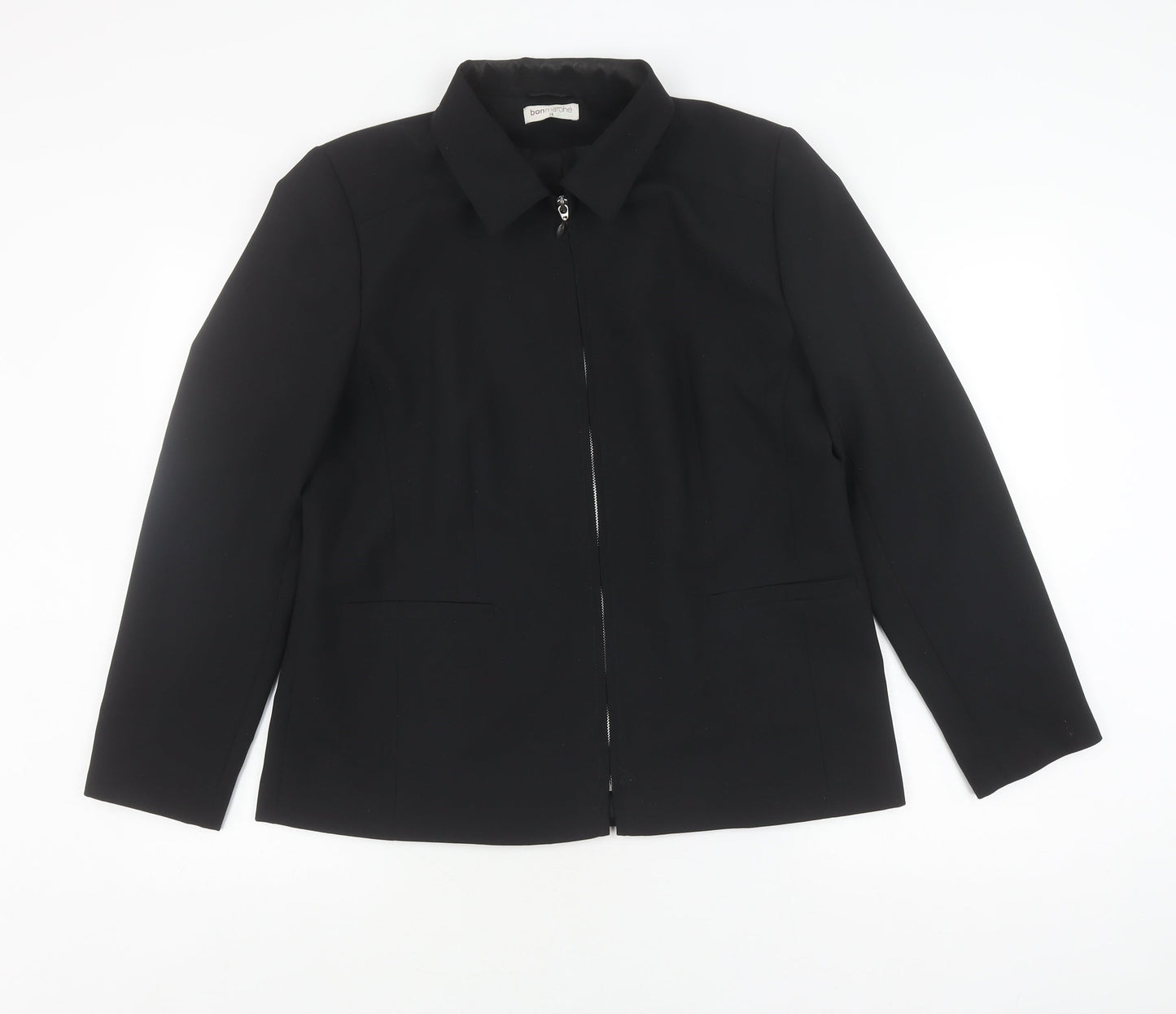 Womens UK Size 14 Bonmarché Black Basic Jacket