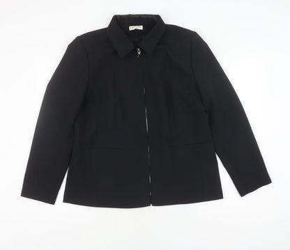 Womens UK Size 14 Bonmarché Black Basic Jacket