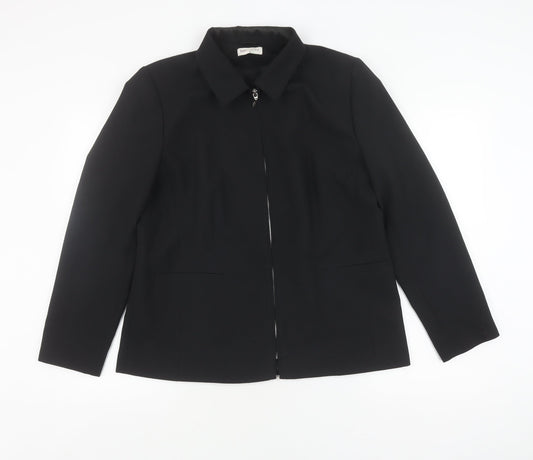 Womens UK Size 14 Bonmarché Black Basic Jacket