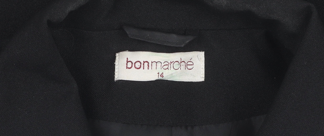 Womens UK Size 14 Bonmarché Black Basic Jacket