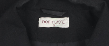 Womens UK Size 14 Bonmarché Black Basic Jacket
