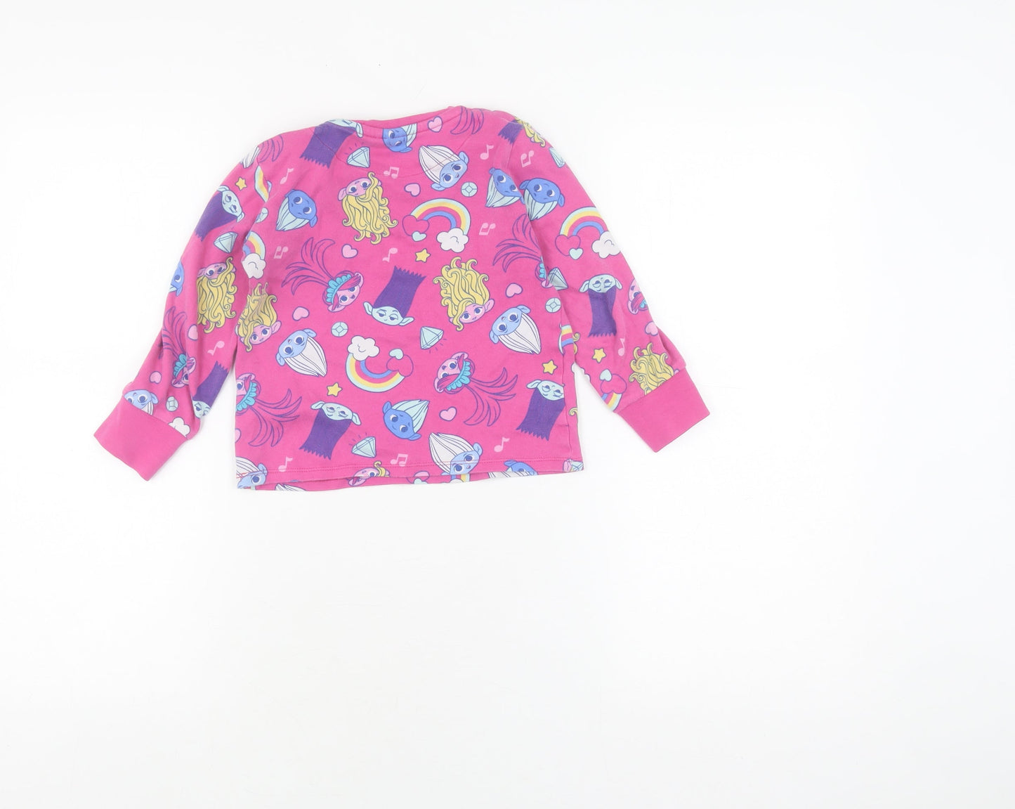 George Girls Trolls Multicoloured Long Sleeve T-Shirt 4-5 Years
