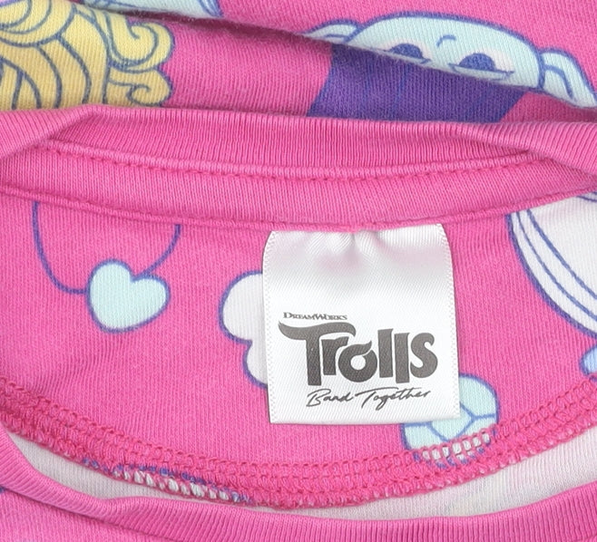 George Girls Trolls Multicoloured Long Sleeve T-Shirt 4-5 Years