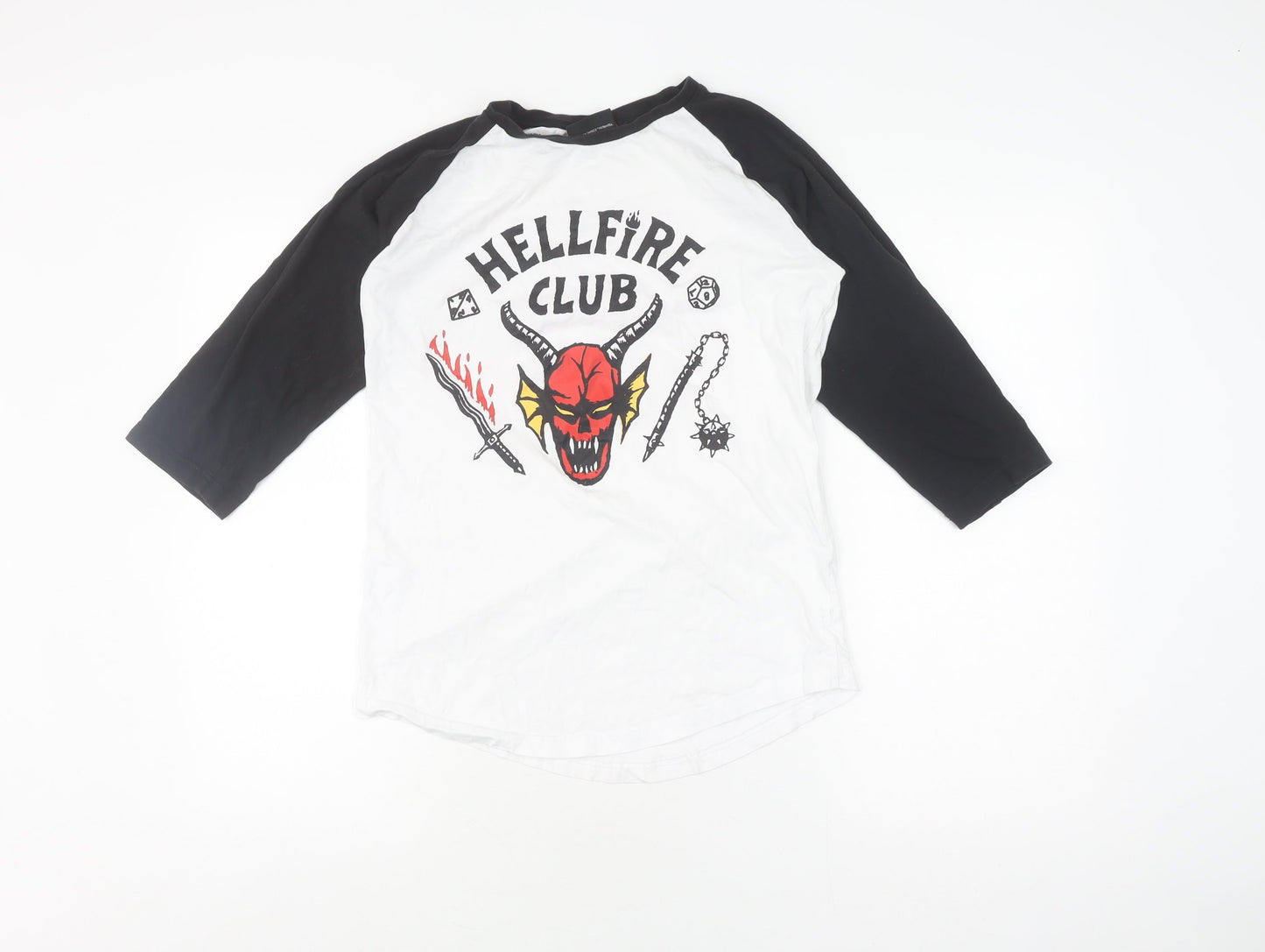 Stranger Things Unisex 3/4 Sleeve Graphic T-Shirt, S