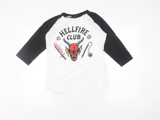 Stranger Things Unisex 3/4 Sleeve Graphic T-Shirt, S