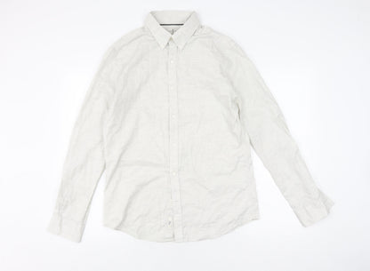 Jasper Conran Men's White Long Sleeve Shirt, M