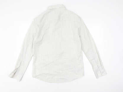 Jasper Conran Men's White Long Sleeve Shirt, M