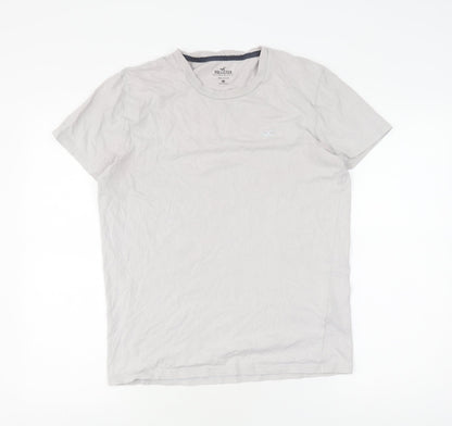 Mens UK Size S Hollister White  T-Shirt