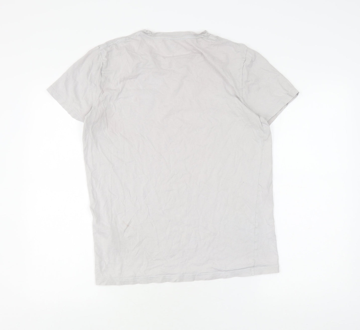 Mens UK Size S Hollister White  T-Shirt