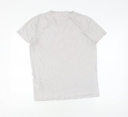 Mens UK Size S Hollister White  T-Shirt
