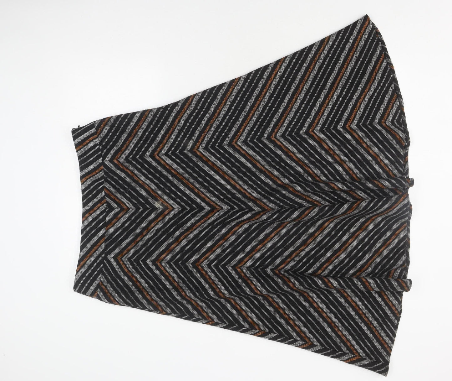 Monsoon Women's Geometric Black Skirt Size 14