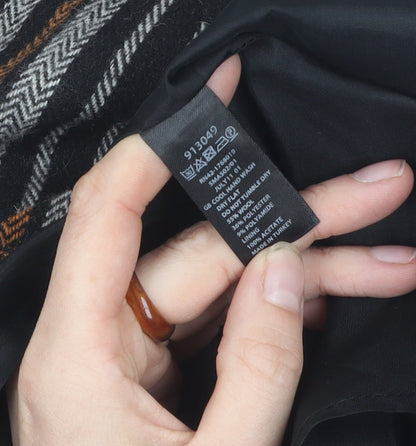 Monsoon Women's Geometric Black Skirt Size 14