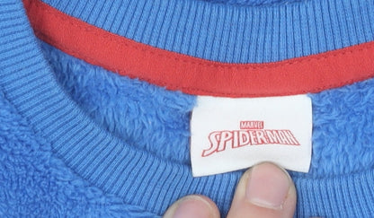Marvel Boys Blue Spider-Man Pyjama Top, Long Sleeve, 11 Years