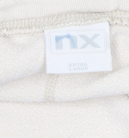nx Women's Beige XL Sweatshirt, Casual Long Sleeve