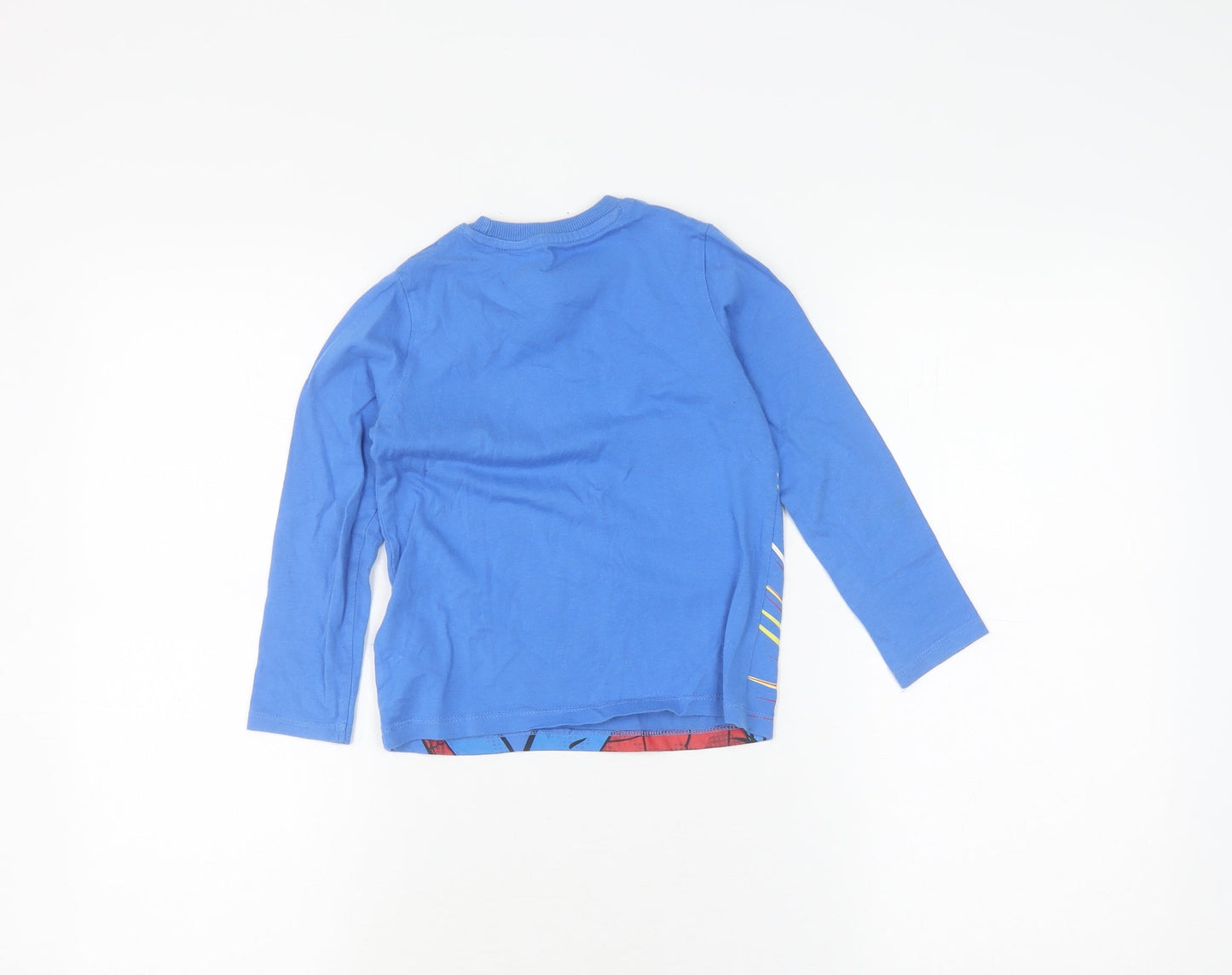 Marks and Spencer Boys Blue Marvel Spider-Man T-Shirt 4-5 Years