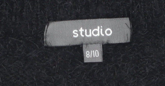Womens UK Size 8 Studio Black Pullover Jumper
