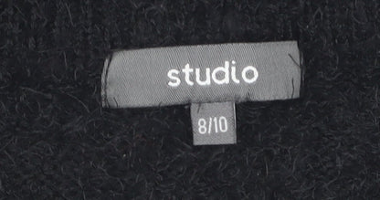 Womens UK Size 8 Studio Black Pullover Jumper