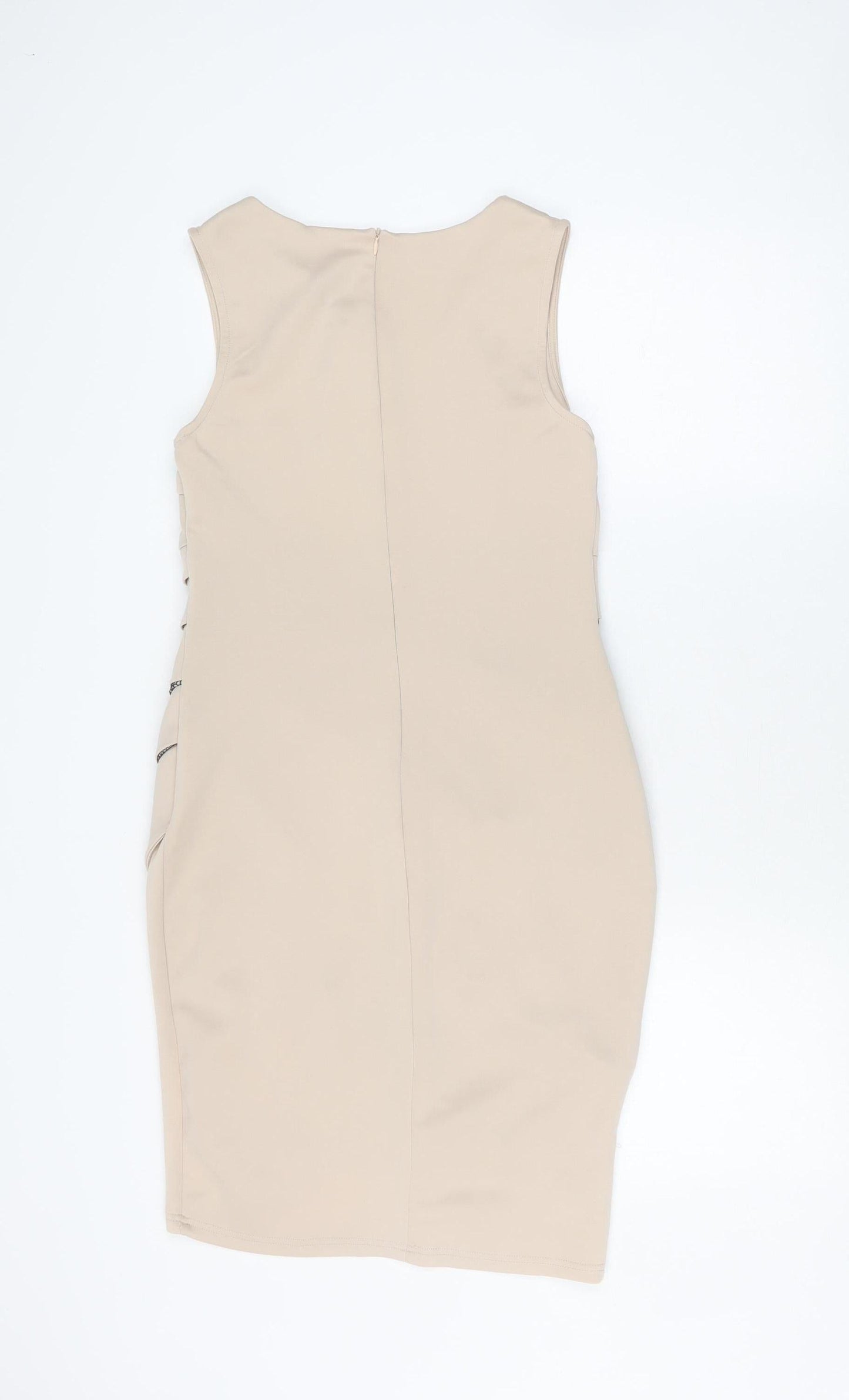 Izabel London Women's Beige Sheath Dress Size 10
