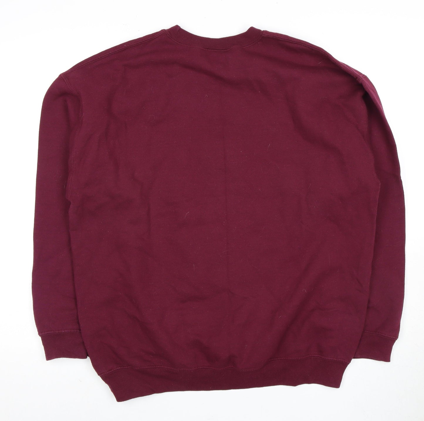 Unisex Adults UK Size M Harry Potter Red Pullover Sweatshirt