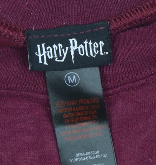 Unisex Adults UK Size M Harry Potter Red Pullover Sweatshirt