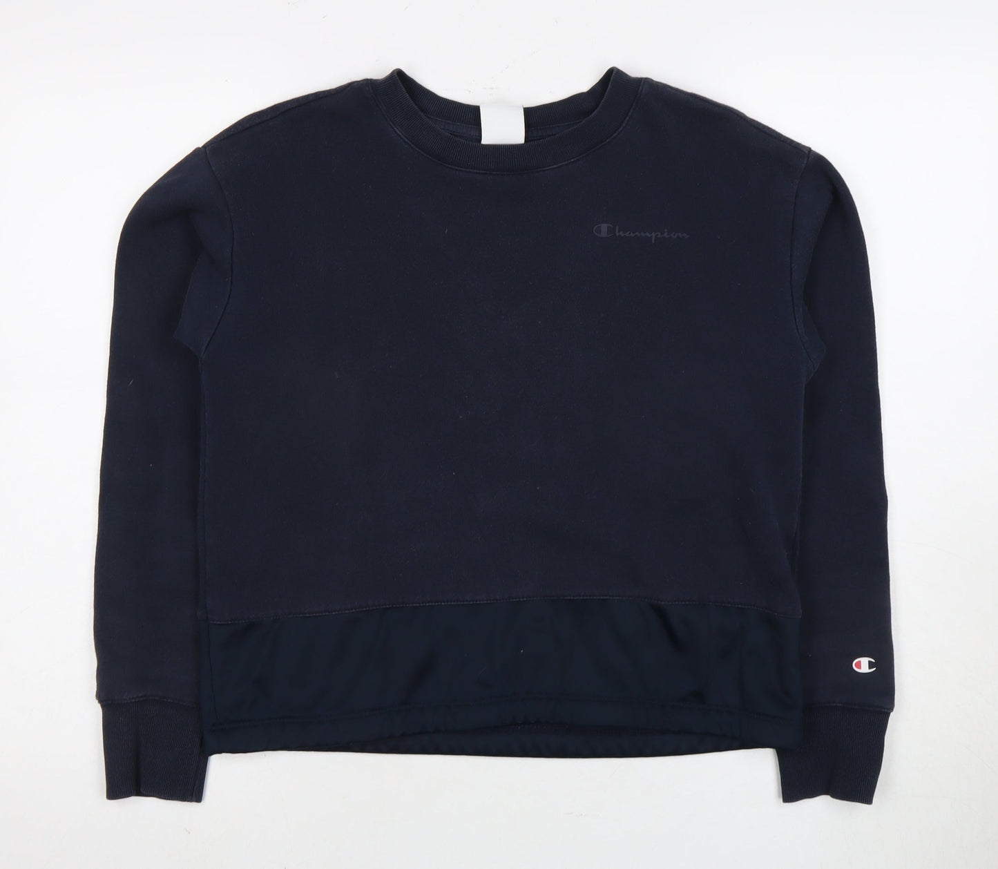 Champion Women's Black Sweatshirt S Logo Pullover