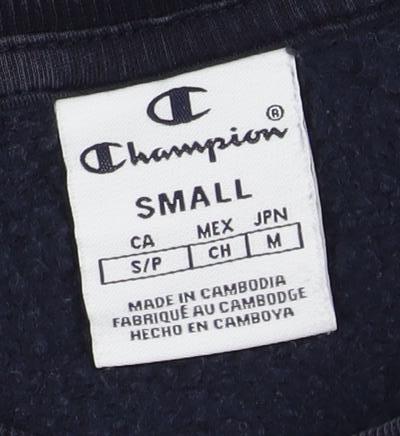 Champion Women's Black Sweatshirt S Logo Pullover