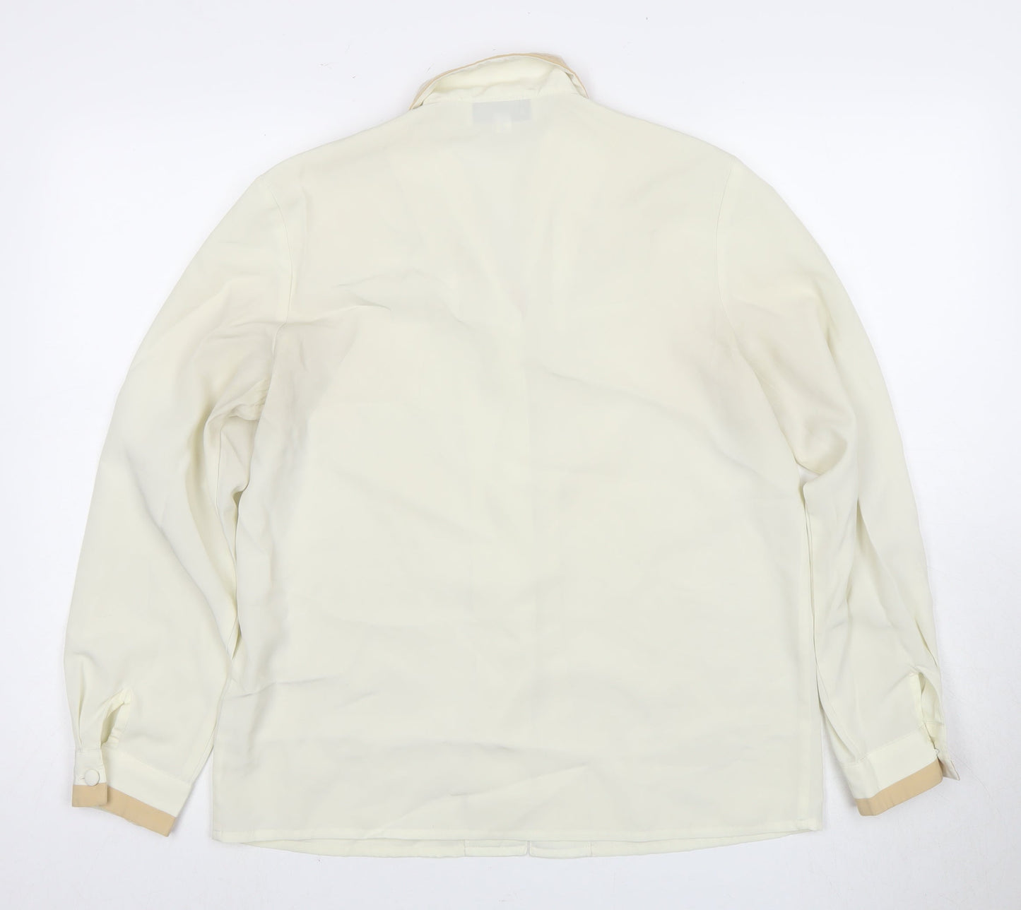 Cappuccini Women's Ivory Button-Up Shirt Size 16