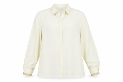 Cappuccini Women's Ivory Button-Up Shirt Size 16
