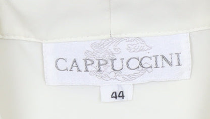 Cappuccini Women's Ivory Button-Up Shirt Size 16