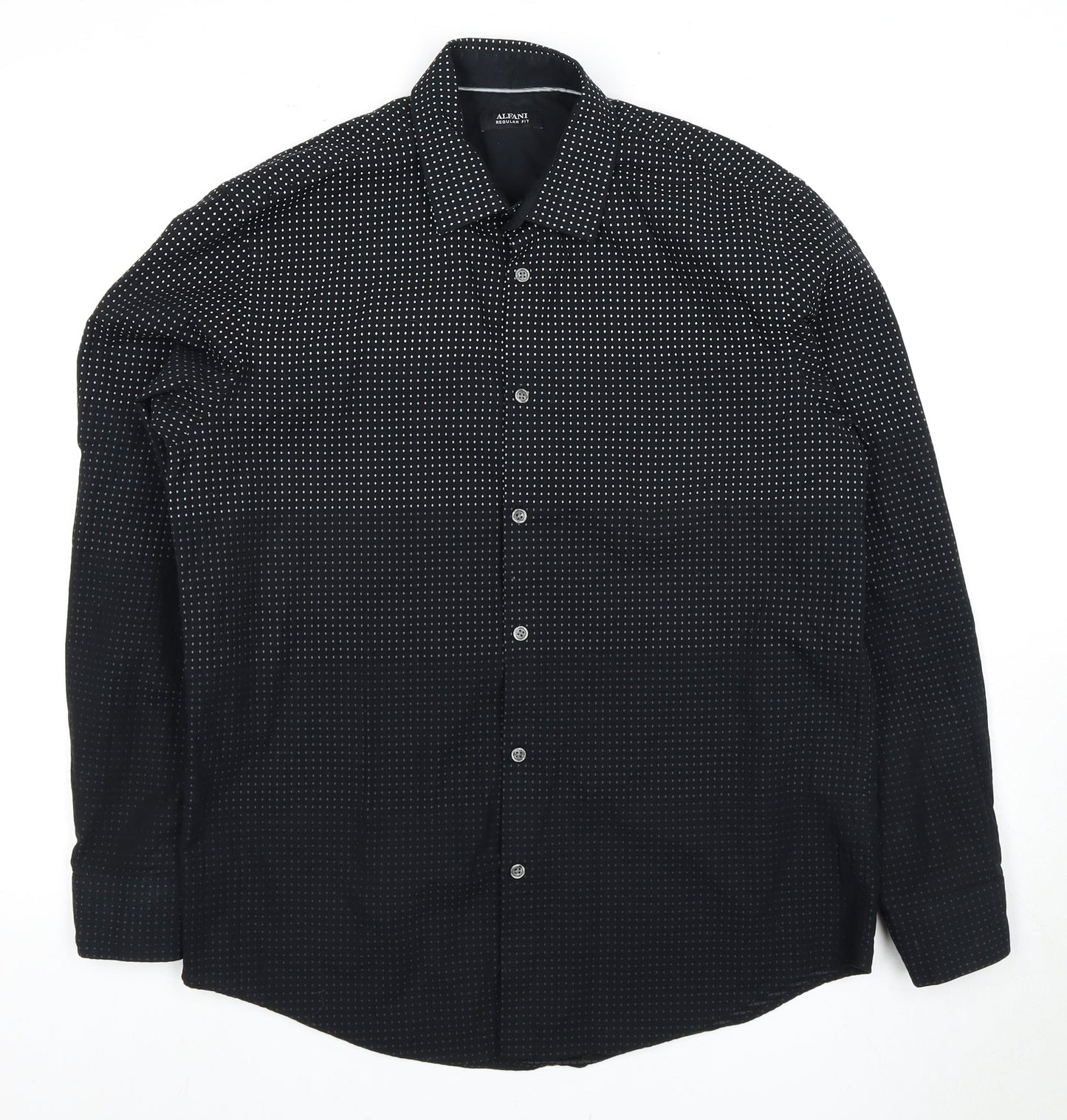 Alfani Men's Black Regular Fit Dress Shirt